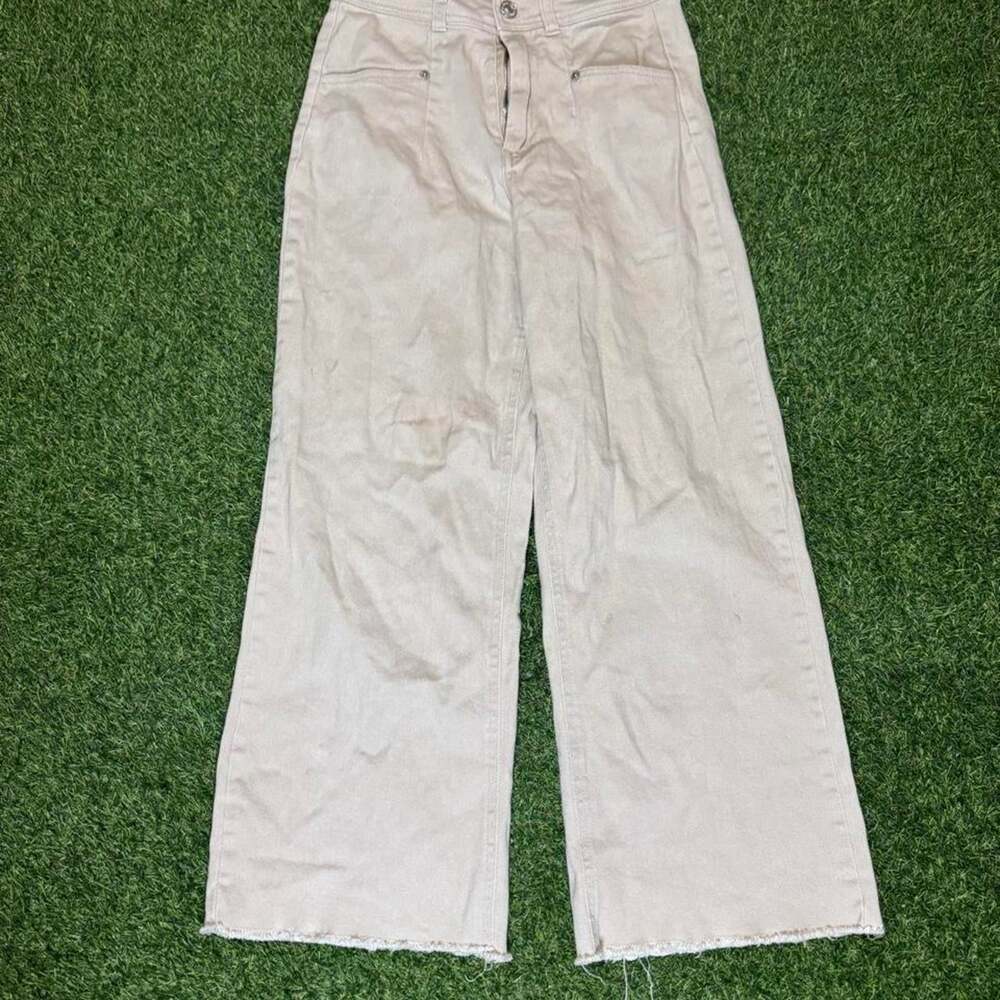 Forever 21 cream wide leg